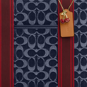 Smith Tote Bag In Signature Denim with matching wallet